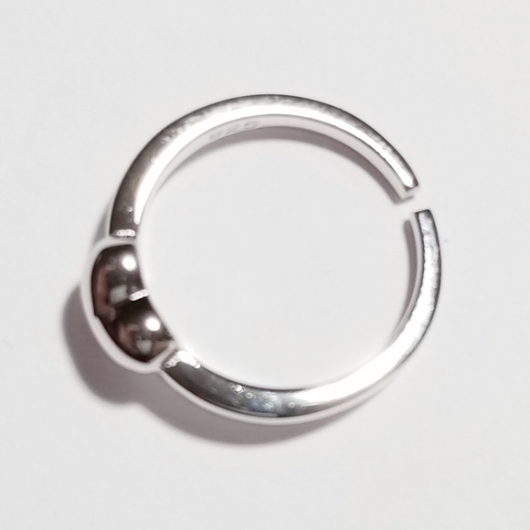 Sterling Silver Puffy Heart Toe Ring - Picture 3 of 3